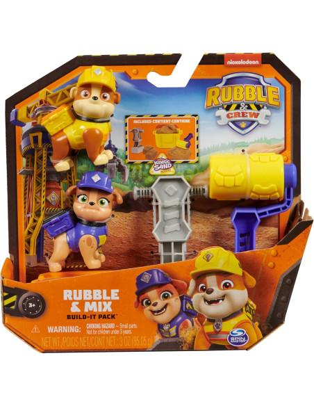 Rubble e Crew Set 2 Personaggi + Accessori Rubble e Mix