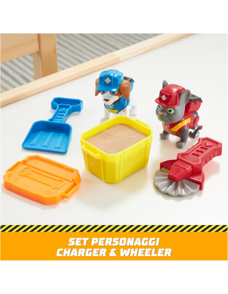 Rubble e Crew Set 2 Personaggi + Accessori Charger e Wheeler