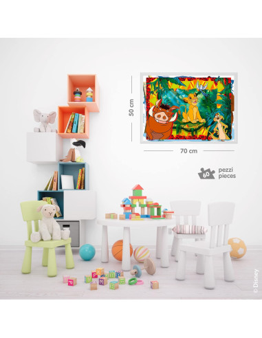 Lisciani - Puzzle Maxi Floor 60 Re Leone