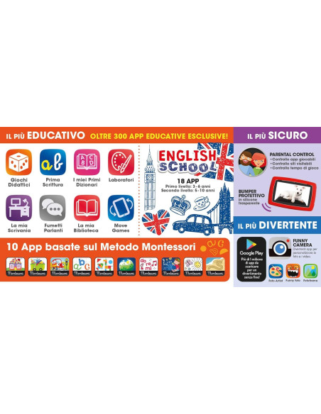 Lisciani - Hi Tech Educativo Mio Tab 7 Smart Kid