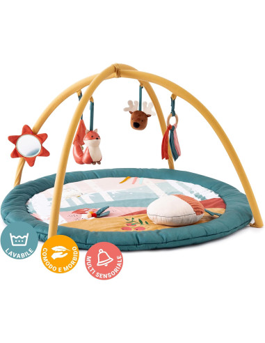 Tappeto da gioco con arco - foresta