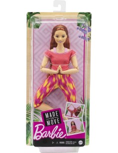 Barbie Bambola Snodata Curvy e Capelli Lunghi Rossi abito...