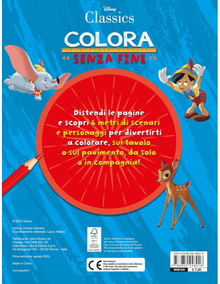 Giunti - Classics Disney. Colora senza fine.