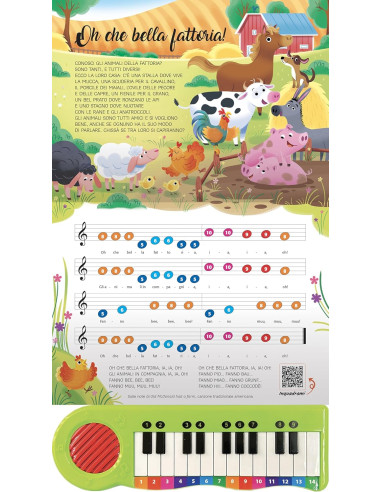 Giunti - Il libro pianoforte della fattoria....