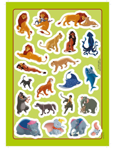 Giunti - Il re Leone e Animali Grandi Stacca e...