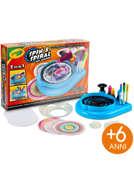 Spin e spiral art station - super set gira e crea