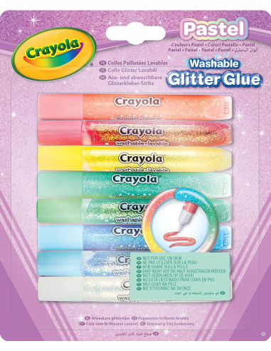 8 colle glitter - Pastel