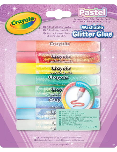 8 colle glitter - Pastel