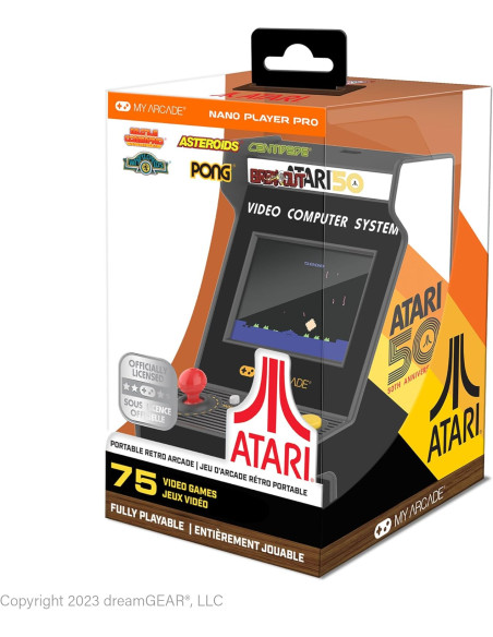 NANO PLAYER PRO 2,4" ATARI PORTABLE RETRO ARCADE (75 GIOCHI IN 1)