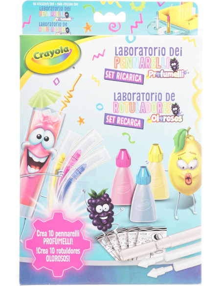 Crayola - Set ricarica laboratorio dei pennarelli profumelli neon