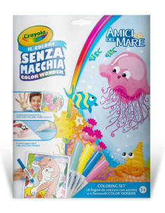 Coloring set color wonder amici del mare