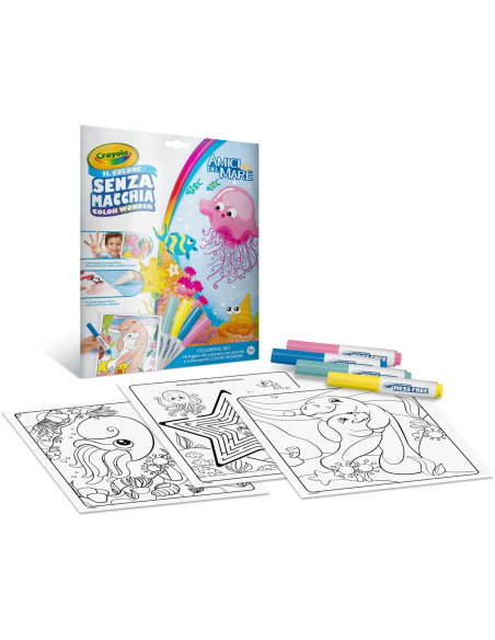 Coloring set color wonder amici del mare