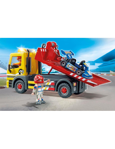 Playmobil Carro attrezzi con Go Kart