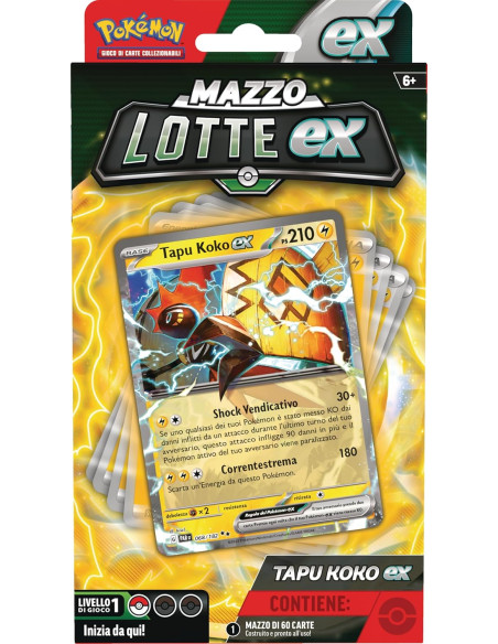 Pokemon mazzo lotte ex-fogliaferrea/ex-tapu koko