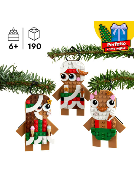 Lego Iconic - Ornamenti di pan di zenzero