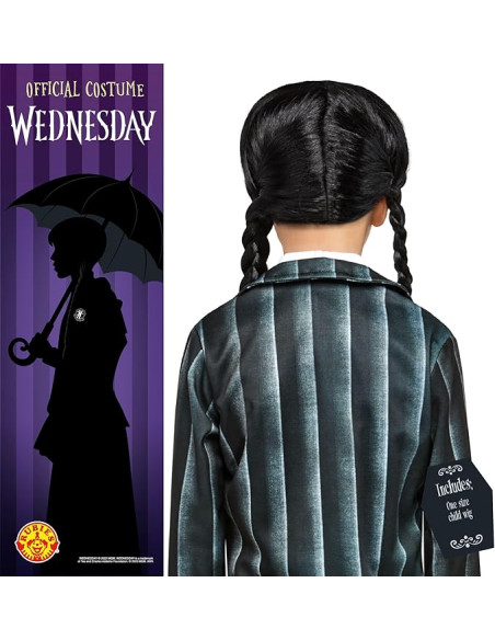 Rubie's - Parrucca Wednesday Inf