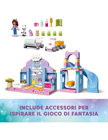 Lego Gabby's Dollhouse - Asilo gatto-orecchio...