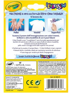 Pastelli a cera ultra lavabili 8 maxi  2