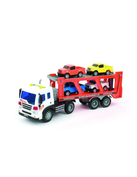 Fast Wheels Veicoli da Lavoro Camion trasportatore con 4 macchinine