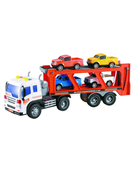 Fast Wheels Veicoli da Lavoro Camion trasportatore con 4 macchinine