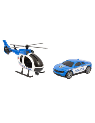 Fast Wheels Set Elicottero auto assortito