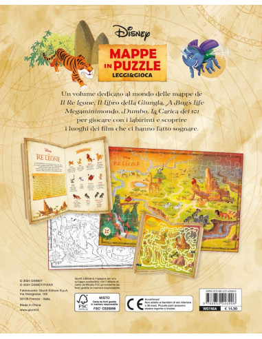 Giunti - Libro Puzzle, Dove vivono il Re Leone...