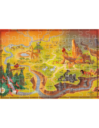 Giunti - Libro Puzzle, Dove vivono il Re Leone...