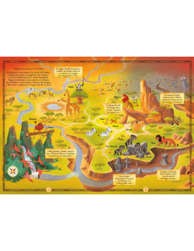 Giunti - Libro Puzzle, Dove vivono il Re Leone...