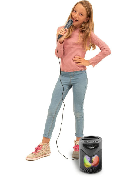 Bontempi - Amplificatore Wireless con microfono effetti luminosi e eco