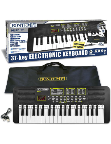 Bontempi - Tastiera scuola 37 tasti Passo Medio 