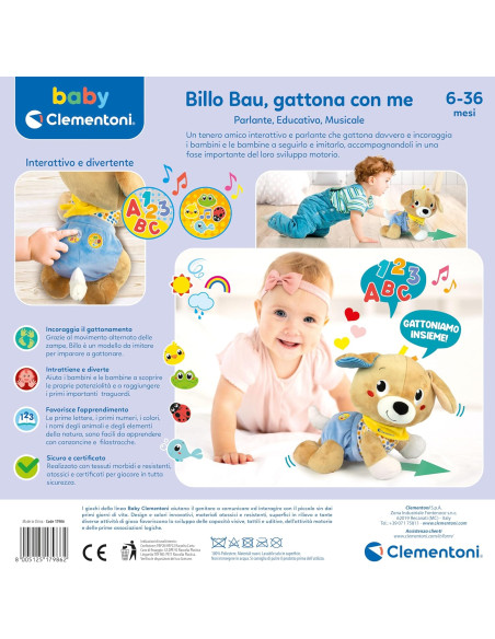 Clementoni - Baby Cagnolino Gattona Con Me 