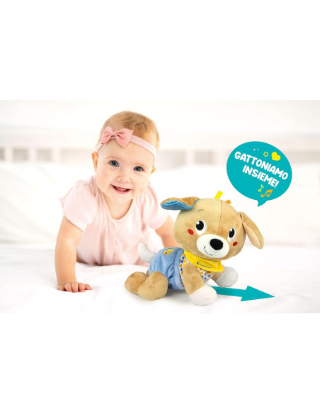 Clementoni - Baby Cagnolino Gattona Con Me 
