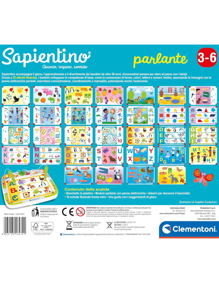 Clementoni- Sapientino Gioco Elettronico Parlante