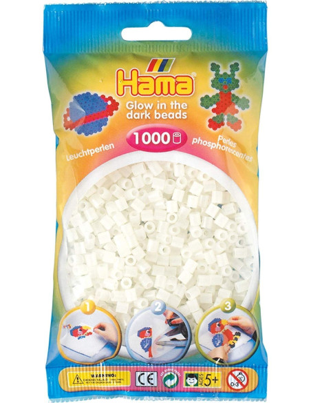 BEADS BUSTINA 1000 BIANCO GLOW DARK