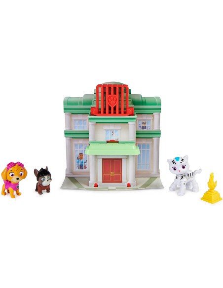Paw Patrol Mini playset di salvataggio cat pack con 3 personaggi ass.to
