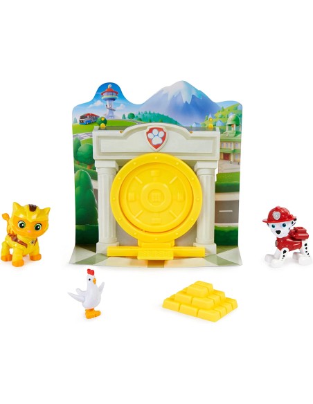 Paw Patrol Mini playset di salvataggio cat pack con 3 personaggi ass.to