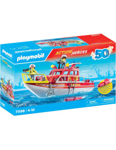 Playmobil - Barca di vigili del fuoco 2