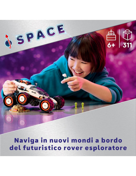 Lego City Space - Rover esploratore spaziale e vita aliena