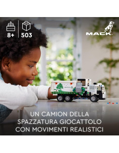 Camion della spazzatura Mack LC Electric 2