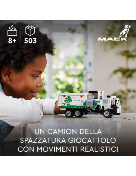Camion della spazzatura Mack LC Electric