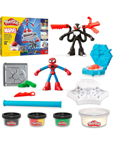 Play Doh Spiderman Launch e Slice Battle