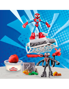 Play Doh Spiderman Launch e Slice Battle 2