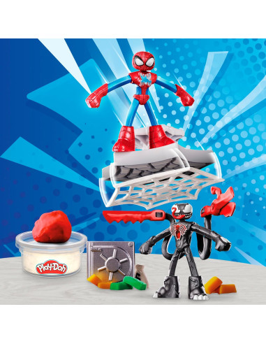 Play Doh Spiderman Launch e Slice Battle