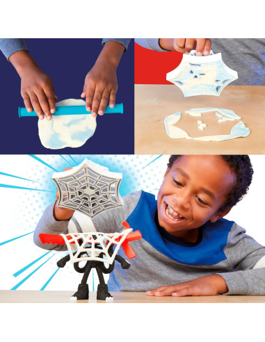 Play Doh Spiderman Launch e Slice Battle