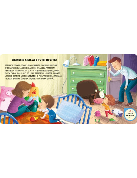 Giunti - Una giornata alla fattoria. I toccascolta. Ediz. a colori