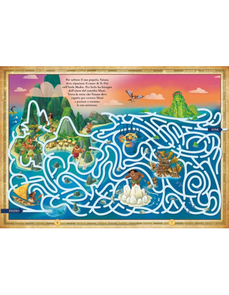 Giunti - Dove vivono Vaiana e altri amici d’avventura. Mappe in puzzle.