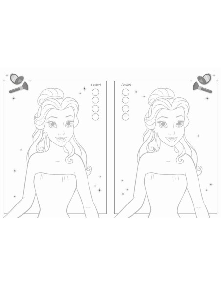 Giunti - Cenerentola, Belle e Tiana. Vesti la moda. Con adesivi.