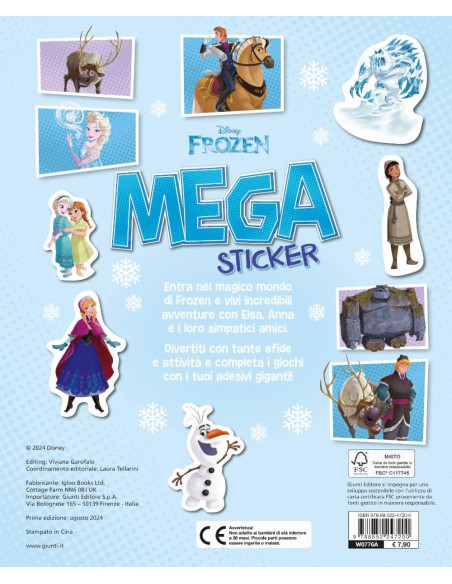 Giunti - Frozen. Mega sticker. Ediz. a colori 