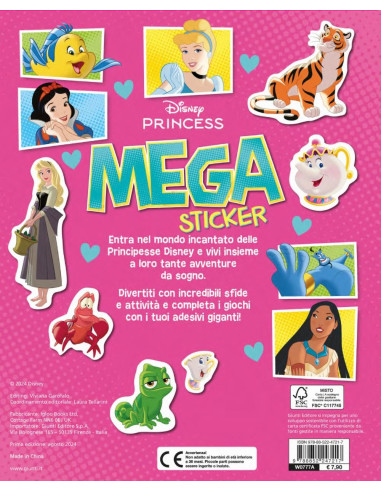 Giunti - Principesse Disney. Mega sticker....