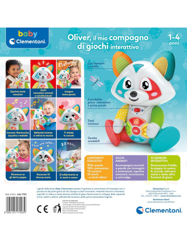 Clementoni - Oliver, Il Mio Amico Interattivo